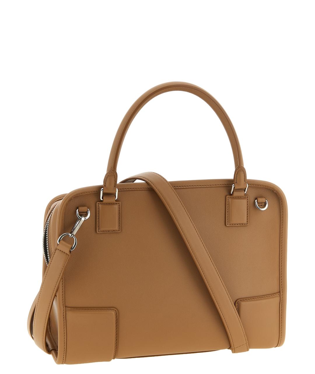 LOEWE Бежевая кожаная сумка тоут, фото 2