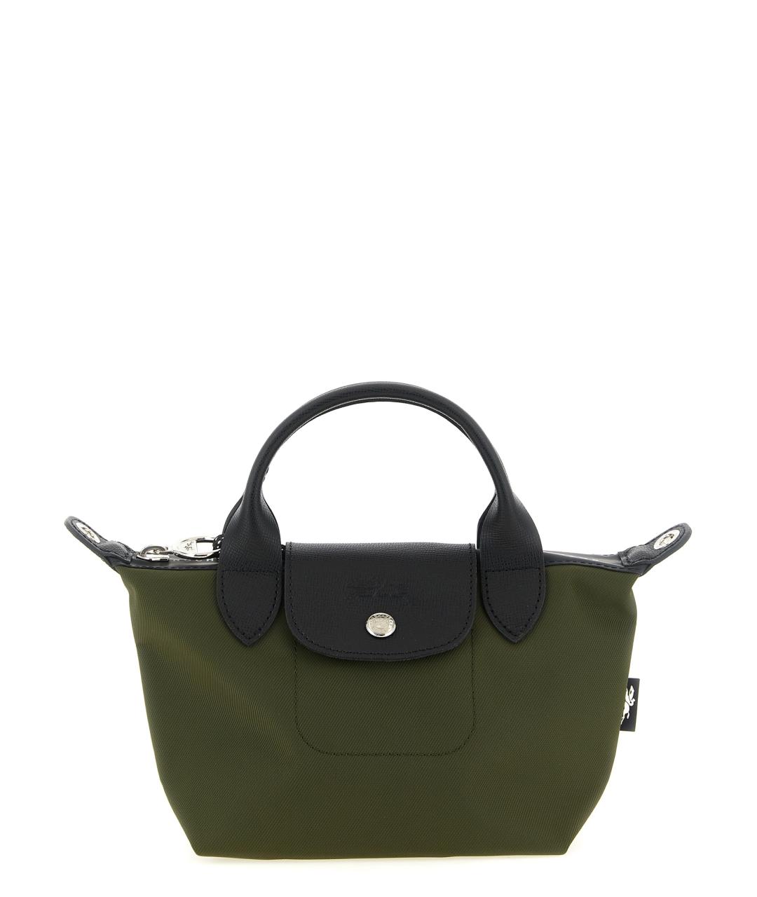 LONGCHAMP Зеленая тканевая сумка через плечо, фото 1