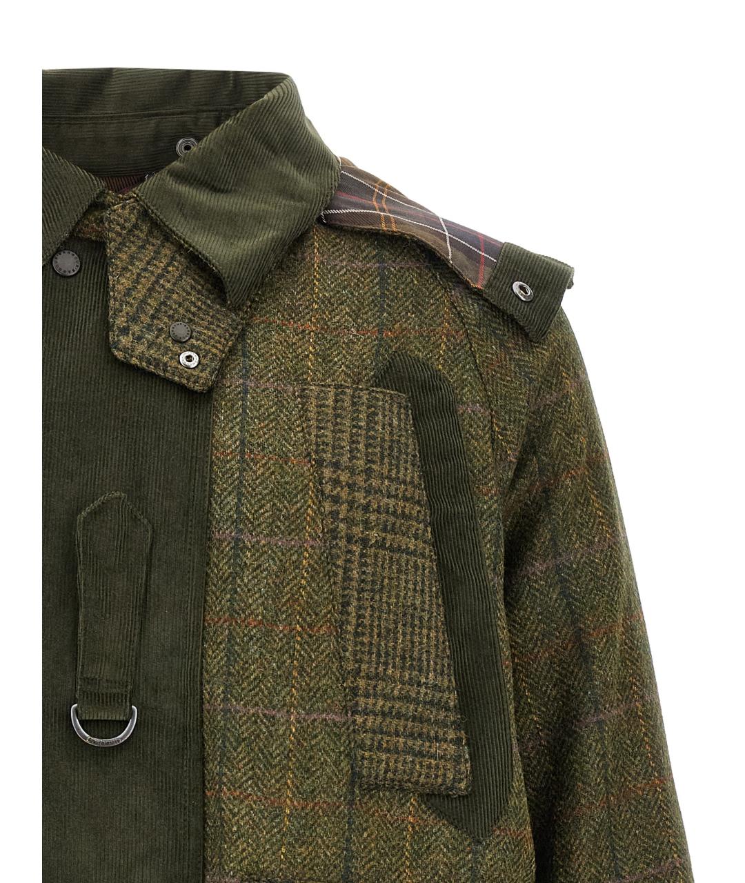BARBOUR Хаки шерстяная куртка, фото 3