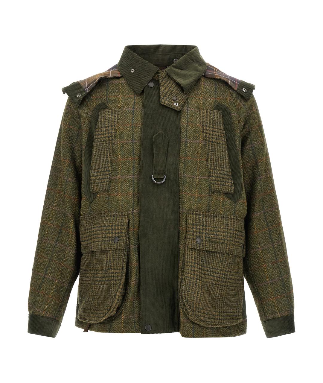 BARBOUR Хаки шерстяная куртка, фото 1