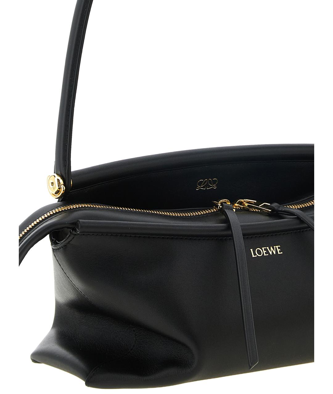 LOEWE Черная кожаная сумка через плечо, фото 3