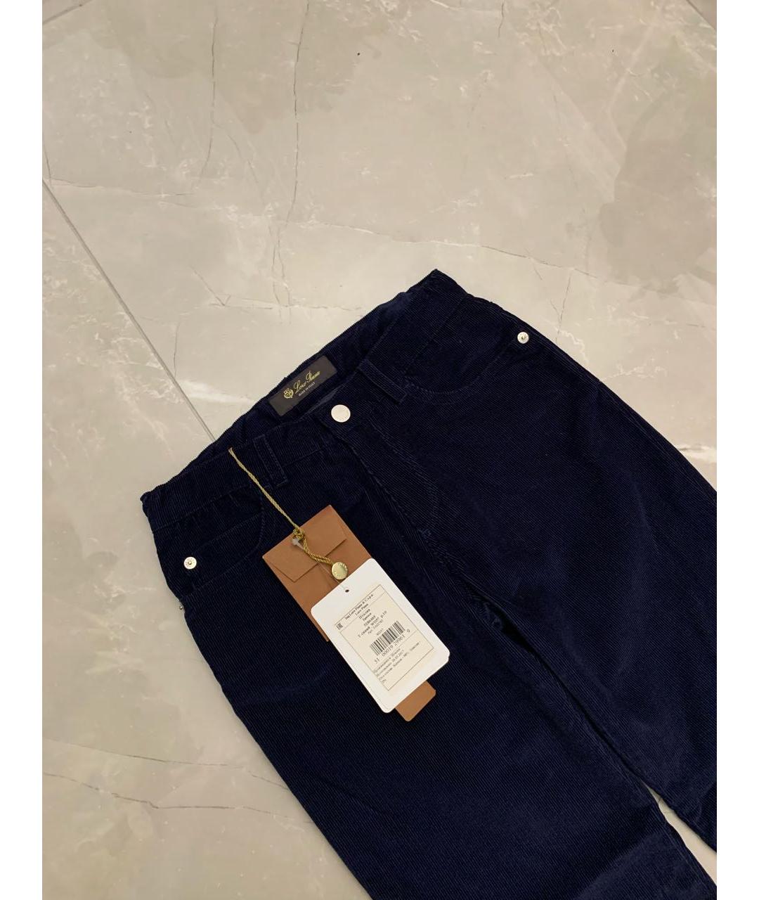 LORO PIANA Синие хлопковые брюки и шорты, фото 4