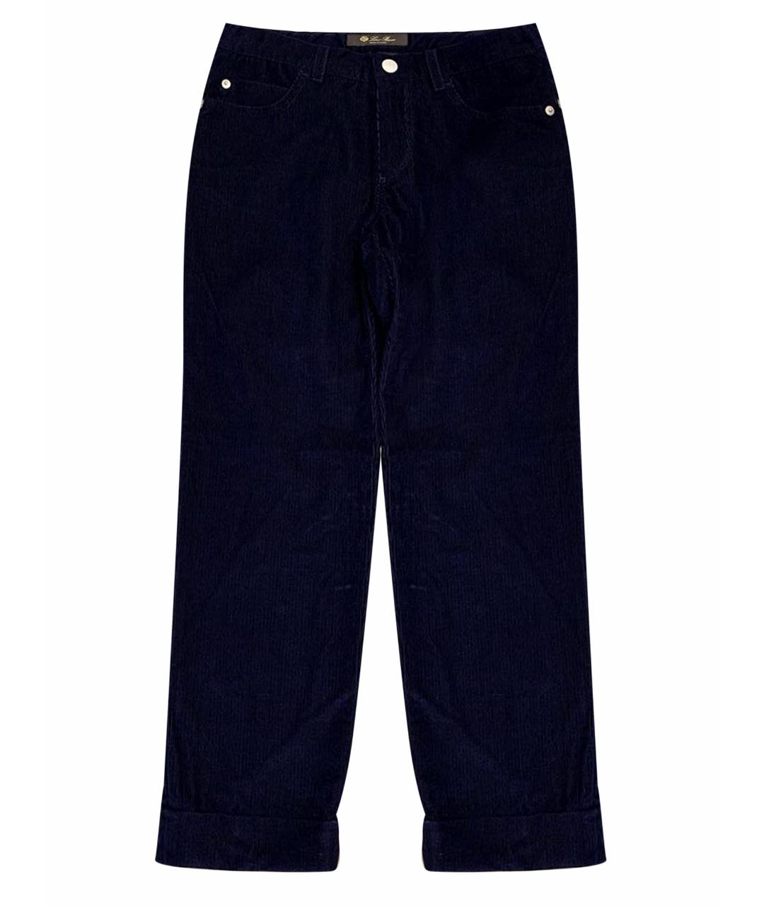 LORO PIANA Синие хлопковые брюки и шорты, фото 1
