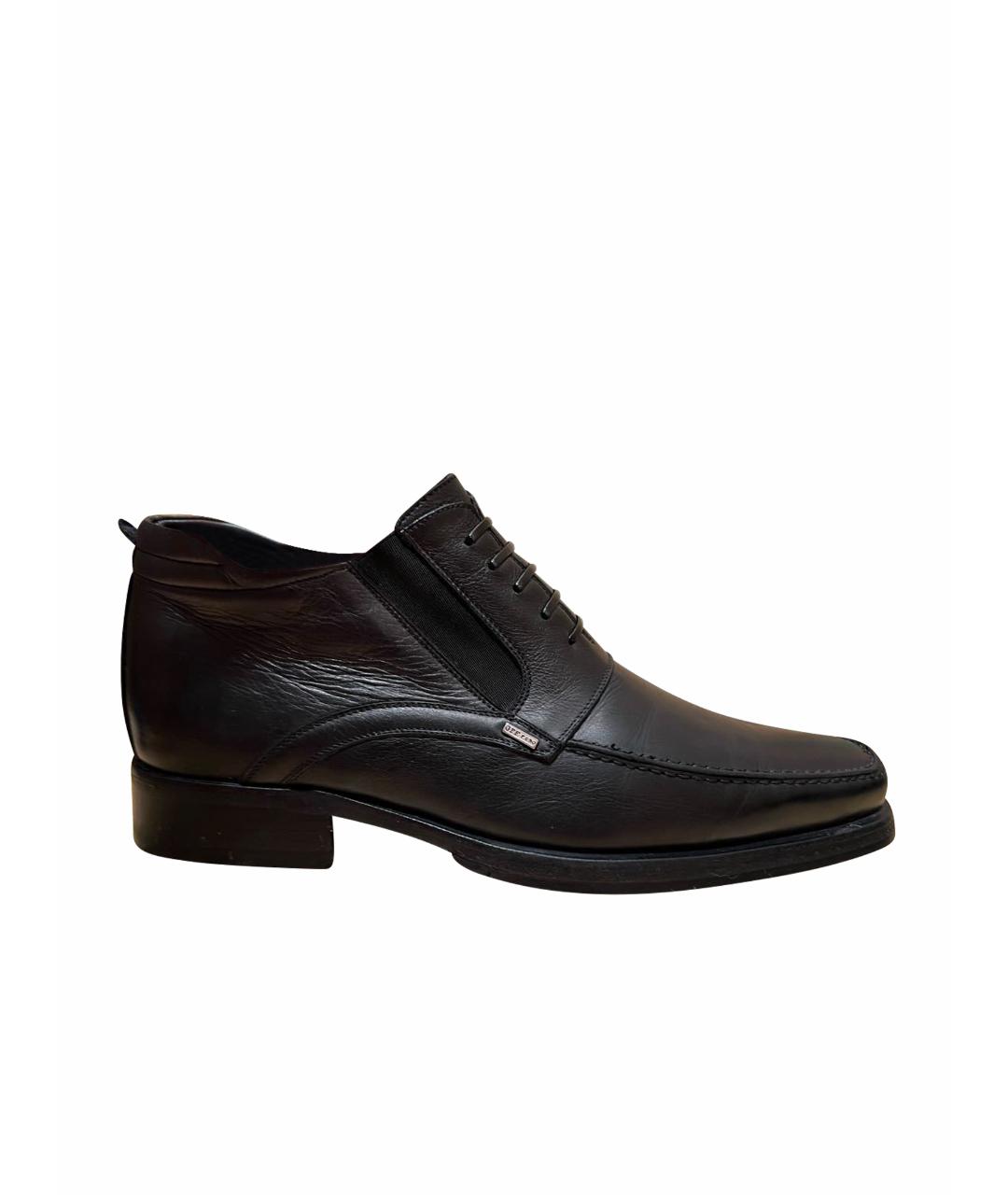 GIANFRANCO FERRE VINTAGE Черные кожаные высокие ботинки, фото 1