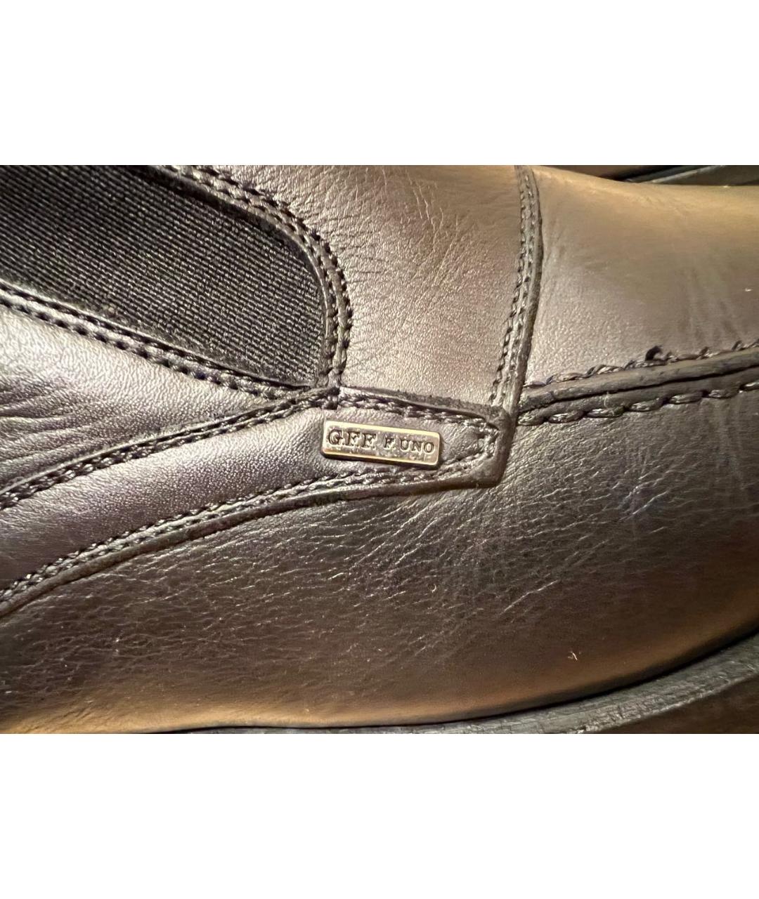 GIANFRANCO FERRE VINTAGE Черные кожаные высокие ботинки, фото 7