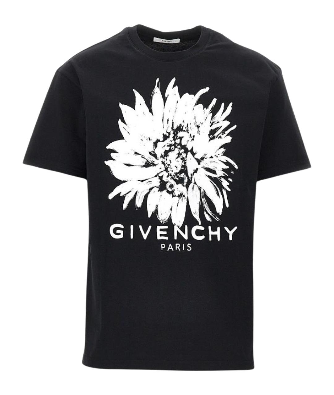 GIVENCHY Черная хлопковая футболка, фото 1