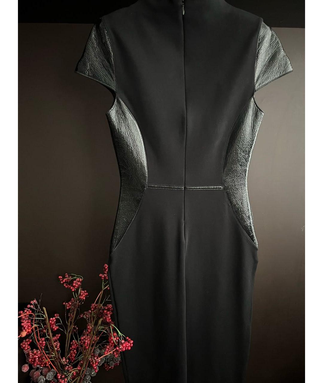 DOROTHEE SCHUMACHER Черное вискозное коктейльное платье, фото 2
