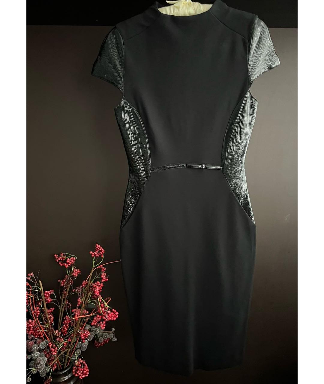 DOROTHEE SCHUMACHER Черное вискозное коктейльное платье, фото 6