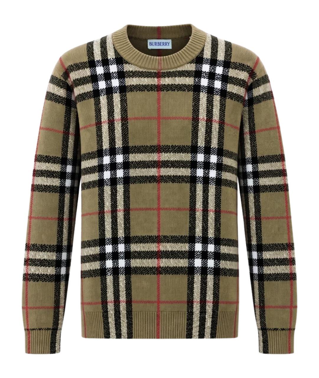 BURBERRY Мульти кашемировый джемпер / свитер, фото 1