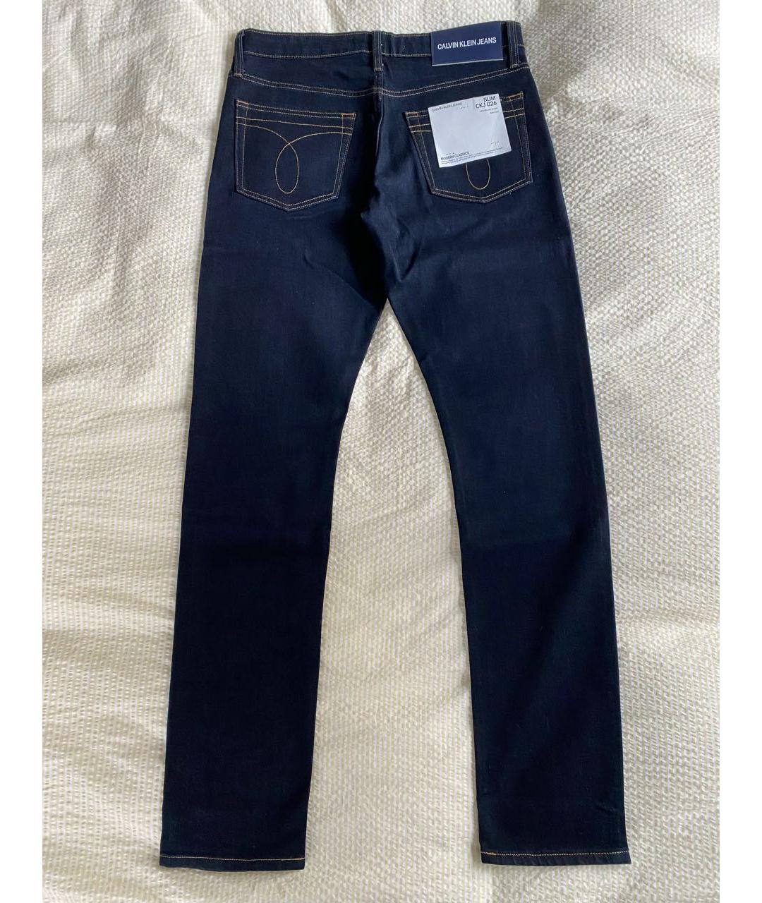 CALVIN KLEIN Темно-синие джинсы скинни, фото 3