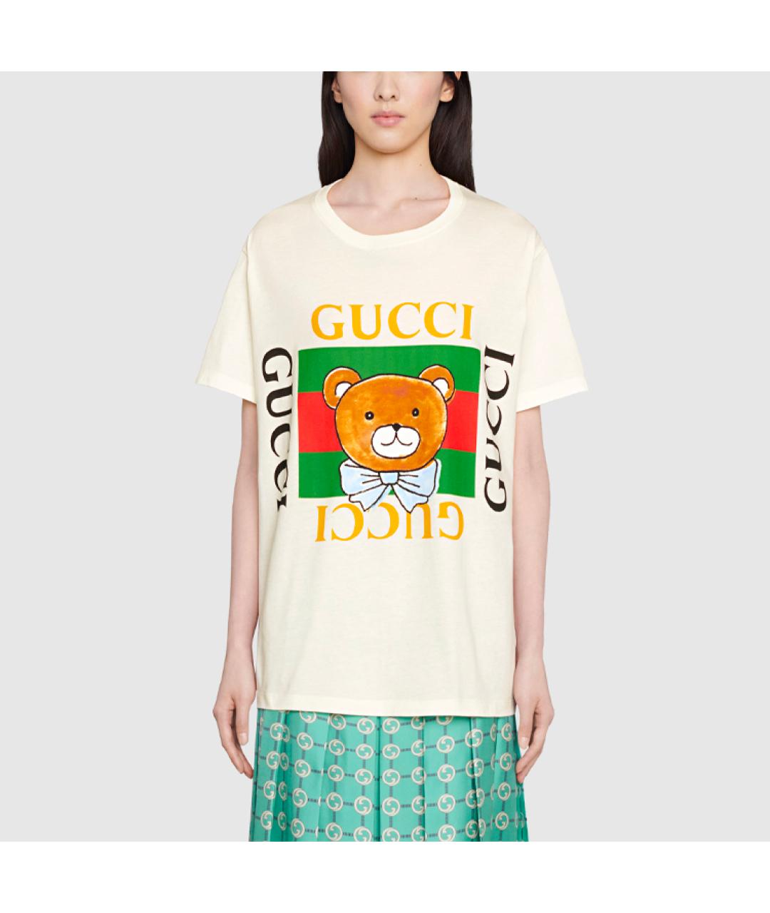 GUCCI Бежевая футболка, фото 3
