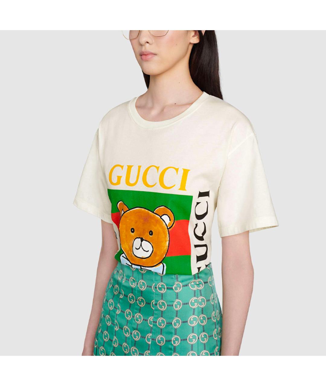 GUCCI Бежевая футболка, фото 5