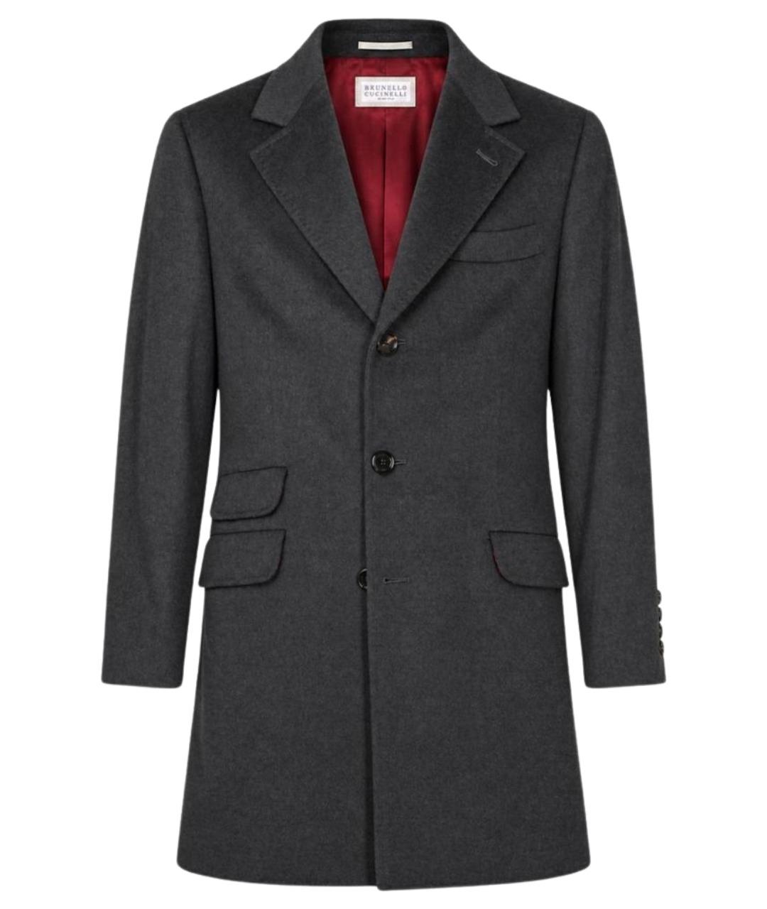 BRUNELLO CUCINELLI Мульти шерстяное пальто, фото 1