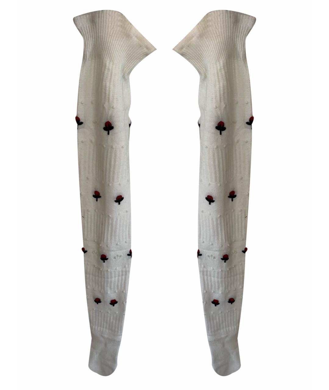 CHANEL PRE-OWNED Белые носки, чулки и колготы, фото 5