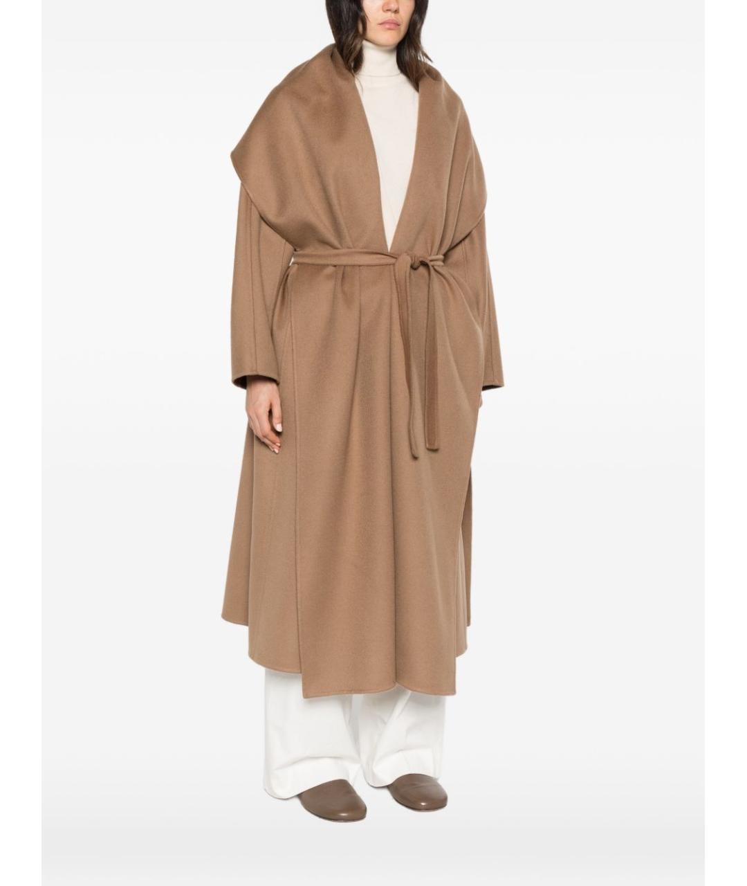 MAX MARA Коричневое кашемировое пальто, фото 2