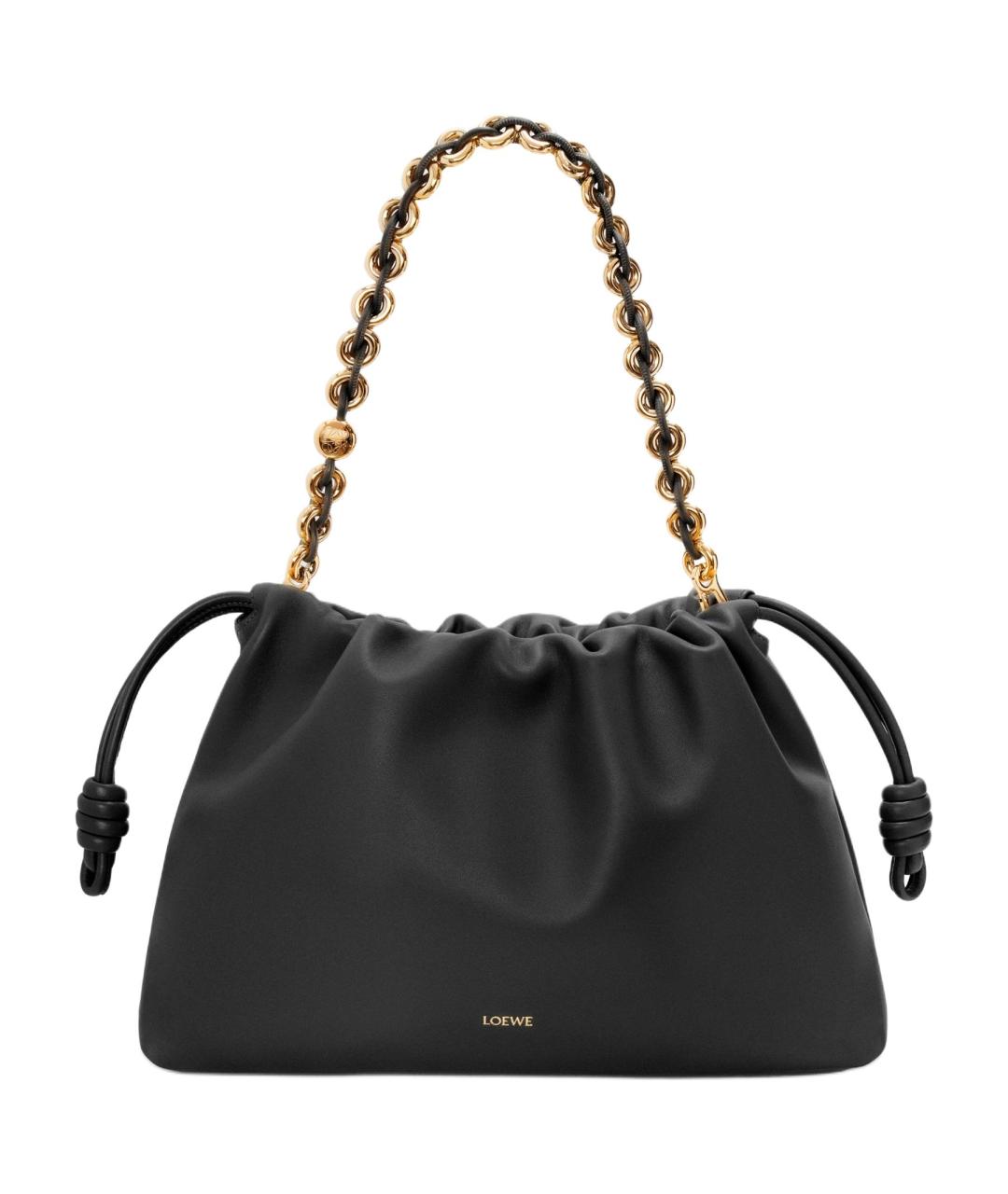 LOEWE Черная кожаная сумка через плечо, фото 4