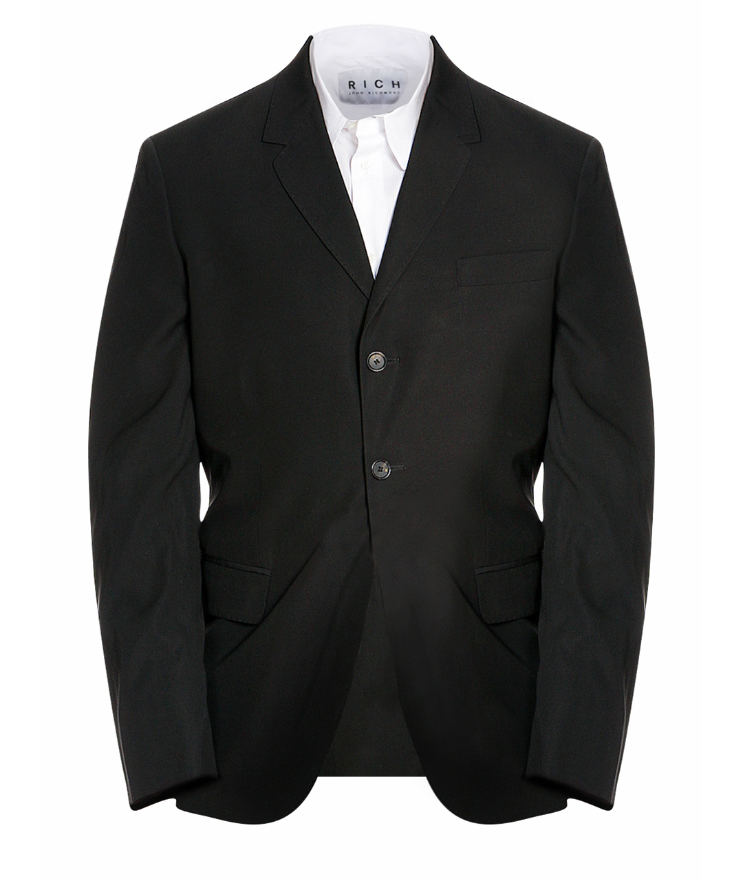 JOHN RICHMOND Черный вискозный пиджак, фото 1