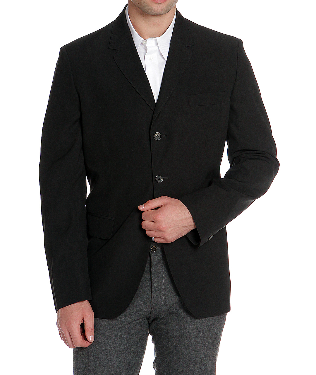 JOHN RICHMOND Черный вискозный пиджак, фото 4