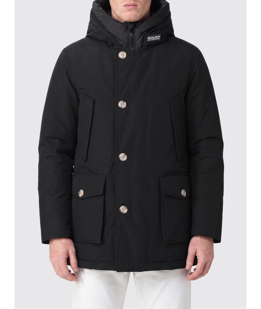 WOOLRICH Черная хлопковая парка, фото 2