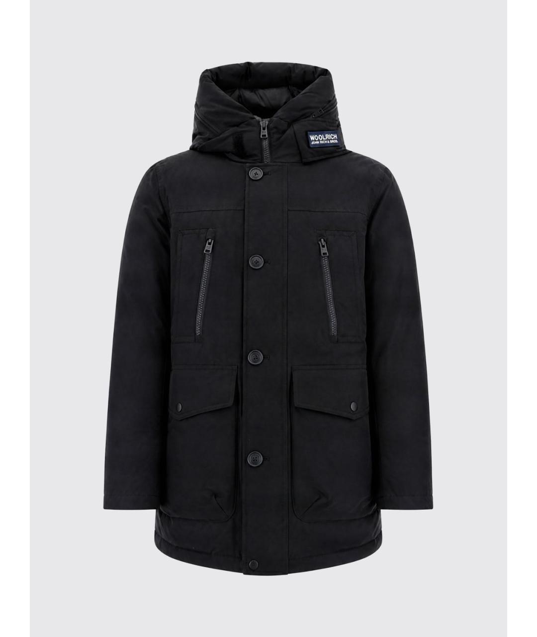 WOOLRICH Черная хлопковая парка, фото 4