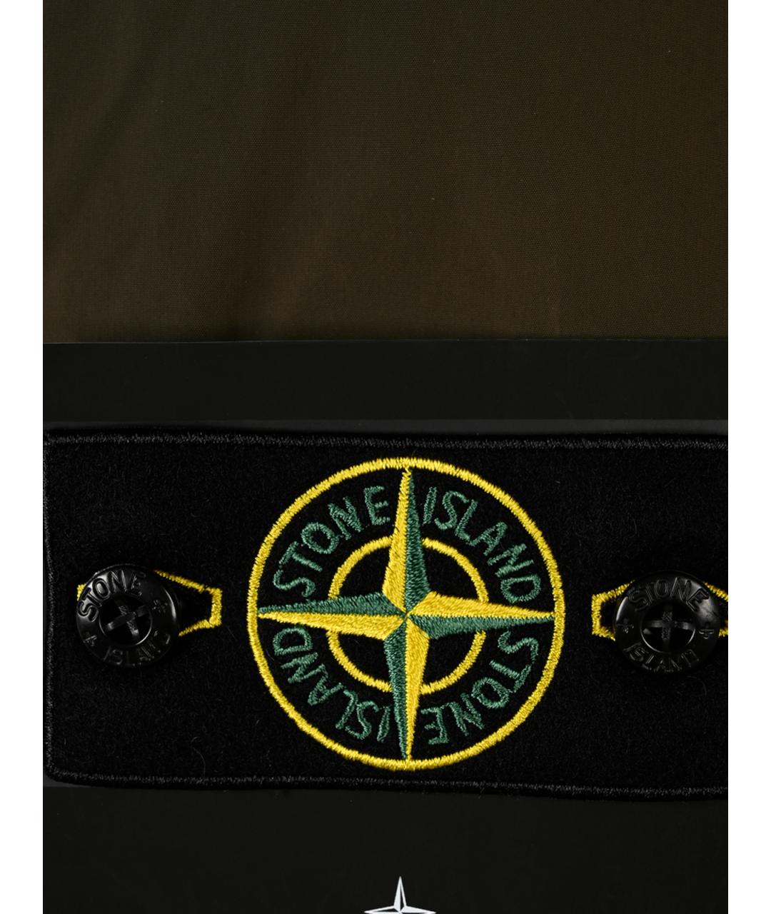 STONE ISLAND Серая полиамидовая парка, фото 3