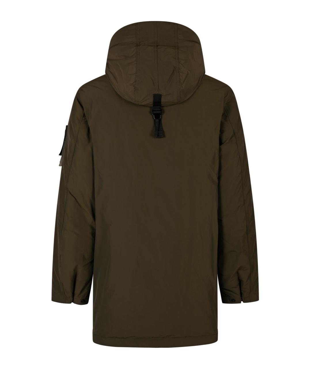 STONE ISLAND Серая полиамидовая парка, фото 2
