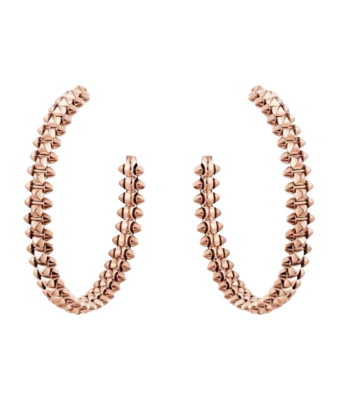 CARTIER Розовые серьги из розового золота, фото 1