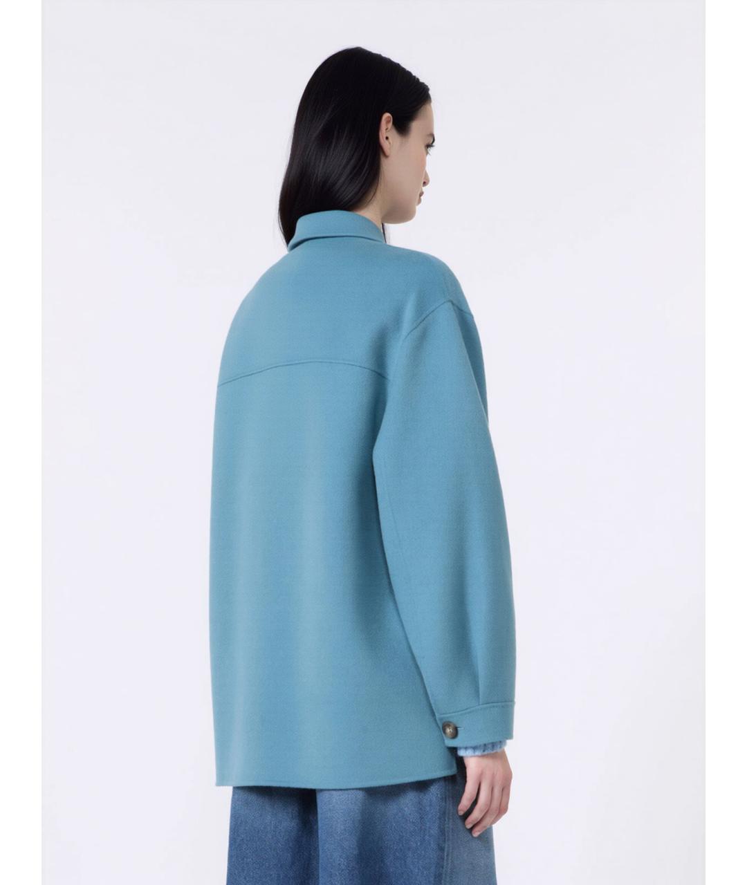 WEEKEND MAX MARA Синяя шерстяная куртка, фото 4