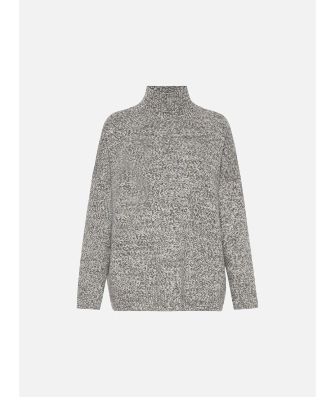 WEEKEND MAX MARA Серая шерстяная водолазка, фото 6