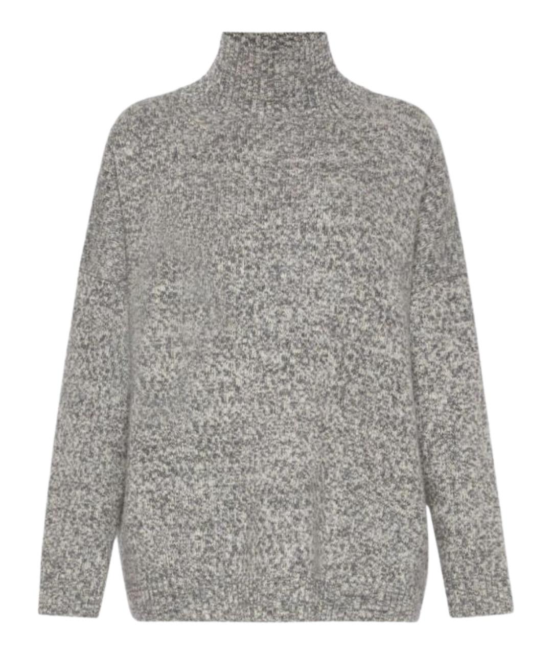 WEEKEND MAX MARA Серая шерстяная водолазка, фото 1