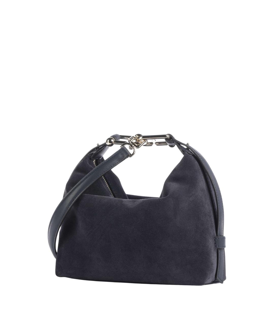 FURLA Антрацитовая замшевая сумка через плечо, фото 2