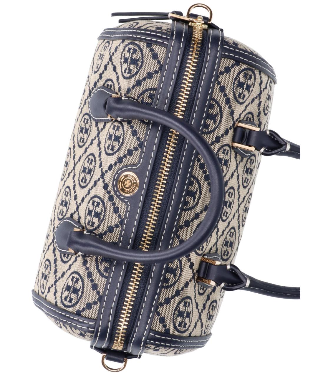 TORY BURCH Синяя хлопковая сумка тоут, фото 4