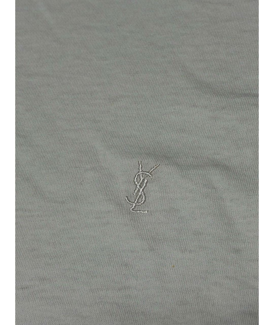 SAINT LAURENT Белая футболка, фото 4