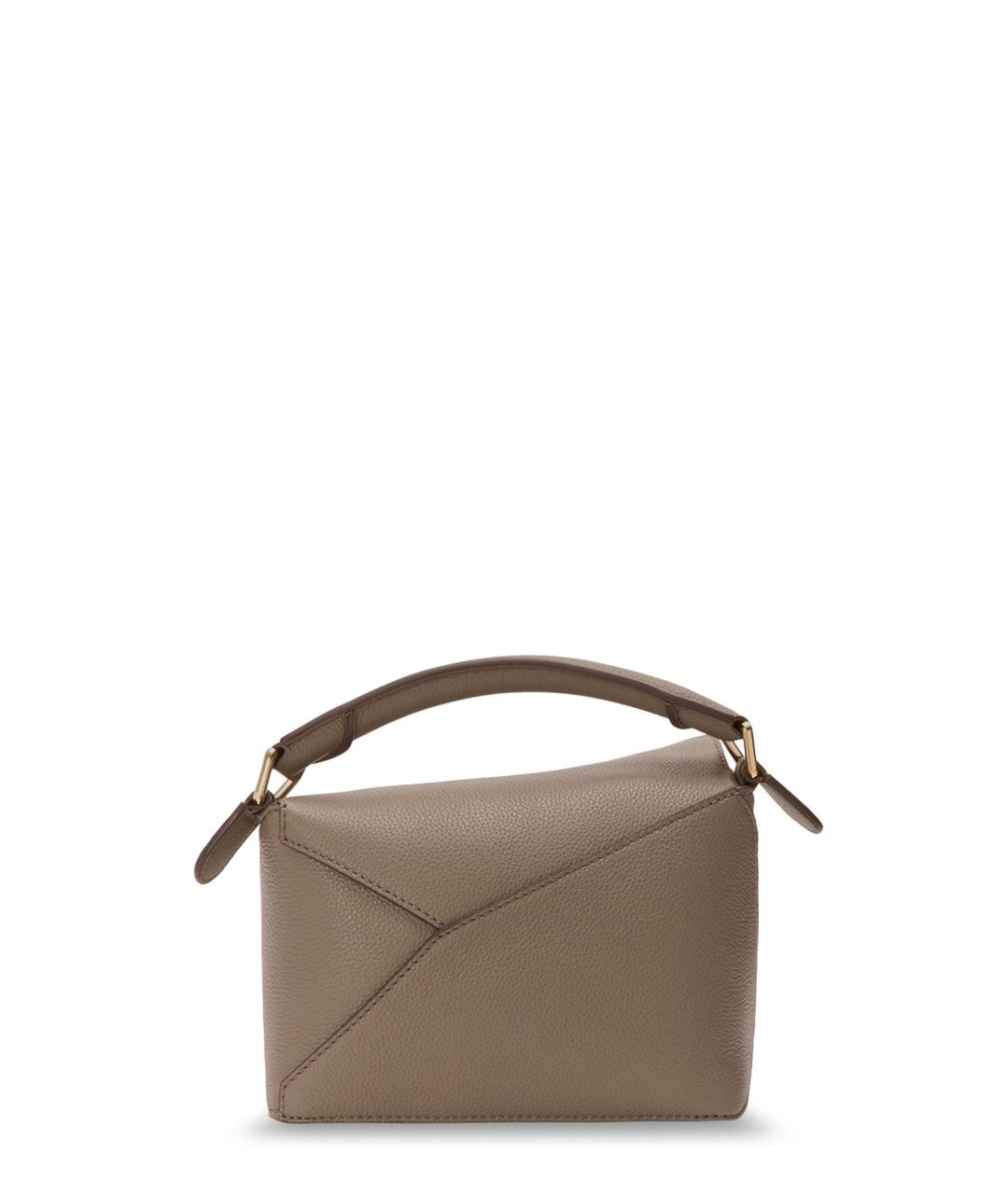 LOEWE Бежевая кожаная сумка через плечо, фото 2