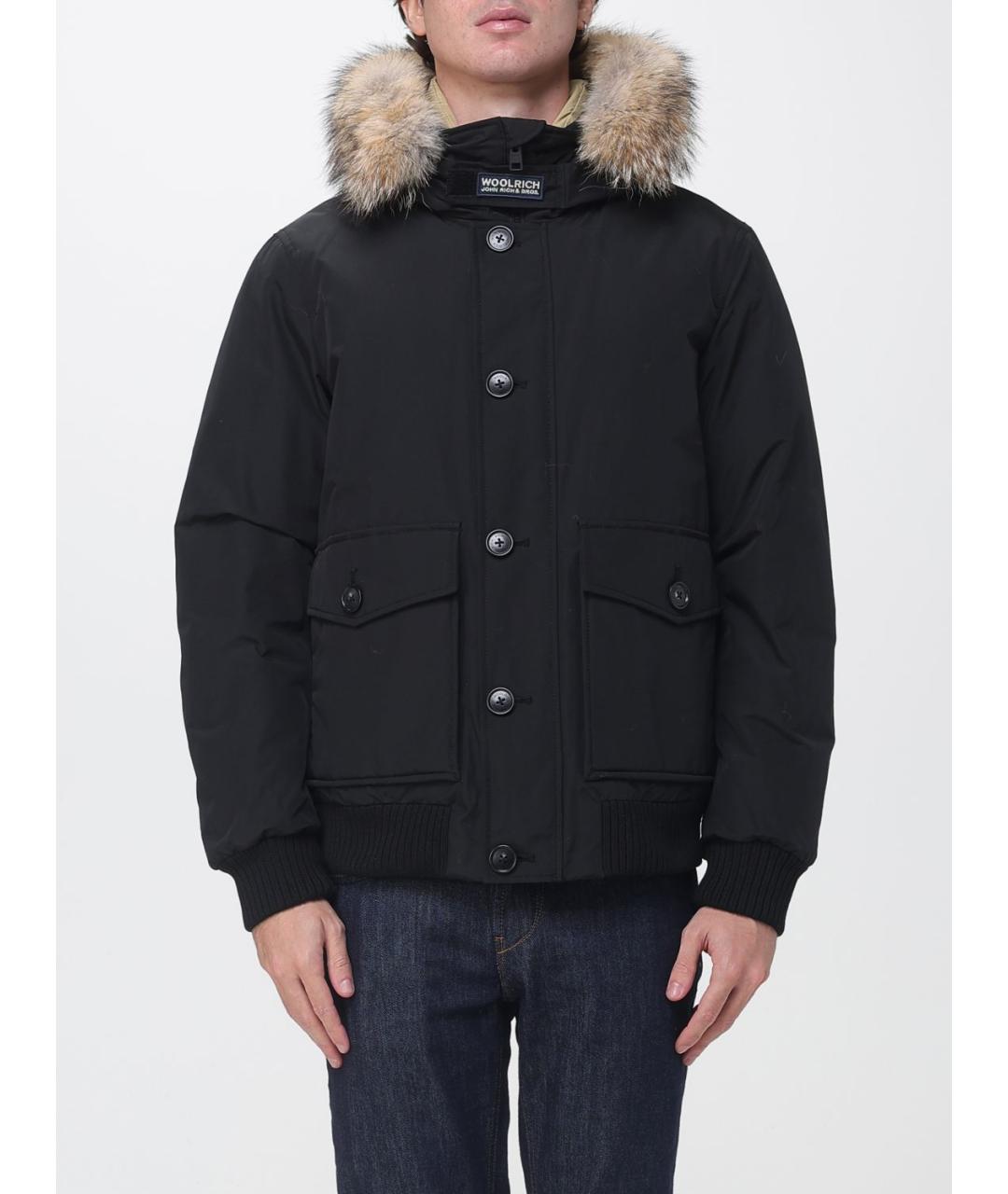 WOOLRICH Черная хлопковая куртка, фото 2