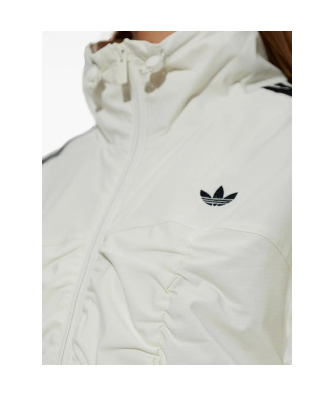 ADIDAS Белая полиэстеровая куртка, фото 2