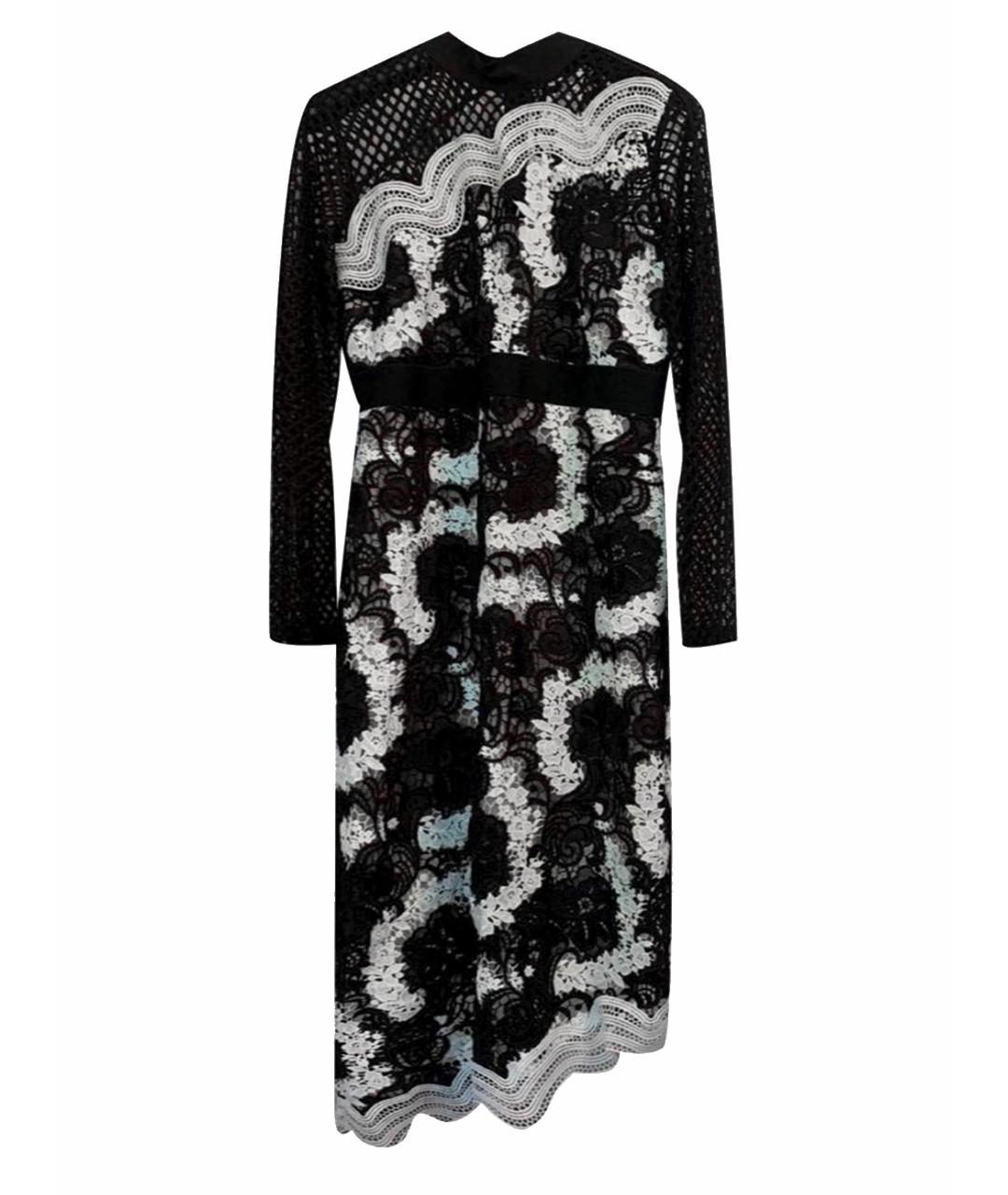 SELF-PORTRAIT Черное кружевное вечернее платье, фото 1