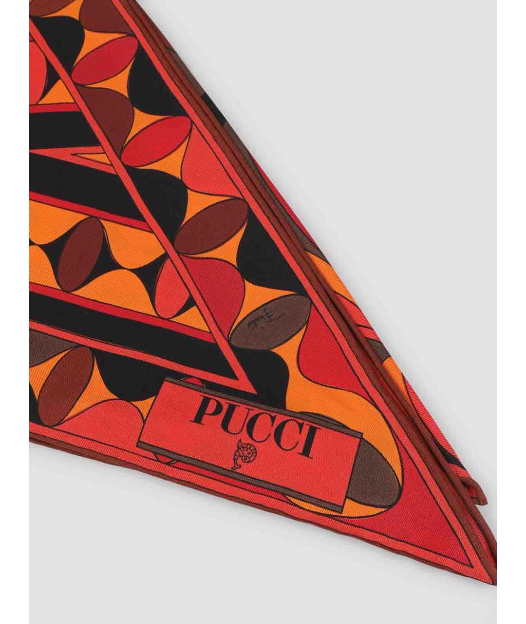 EMILIO PUCCI Мульти шелковый шарф, фото 2