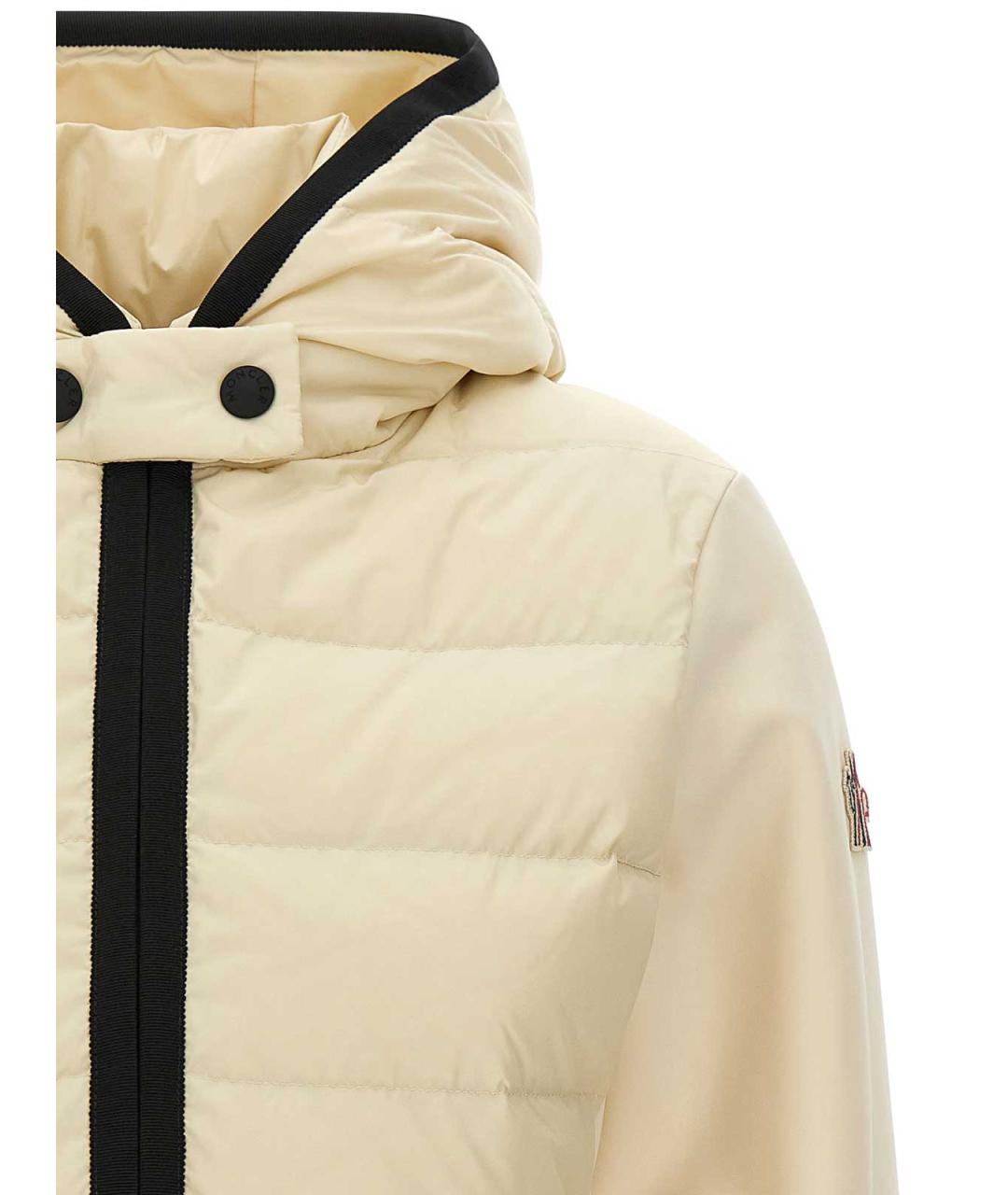 MONCLER Белая полиамидовая куртка, фото 3