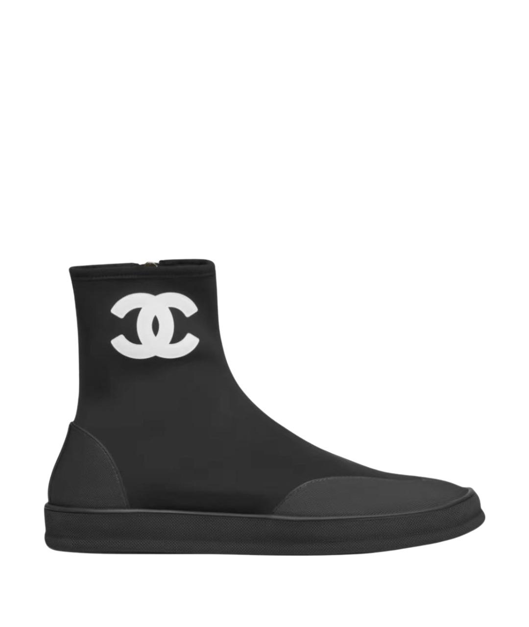 CHANEL Черные полусапоги, фото 1