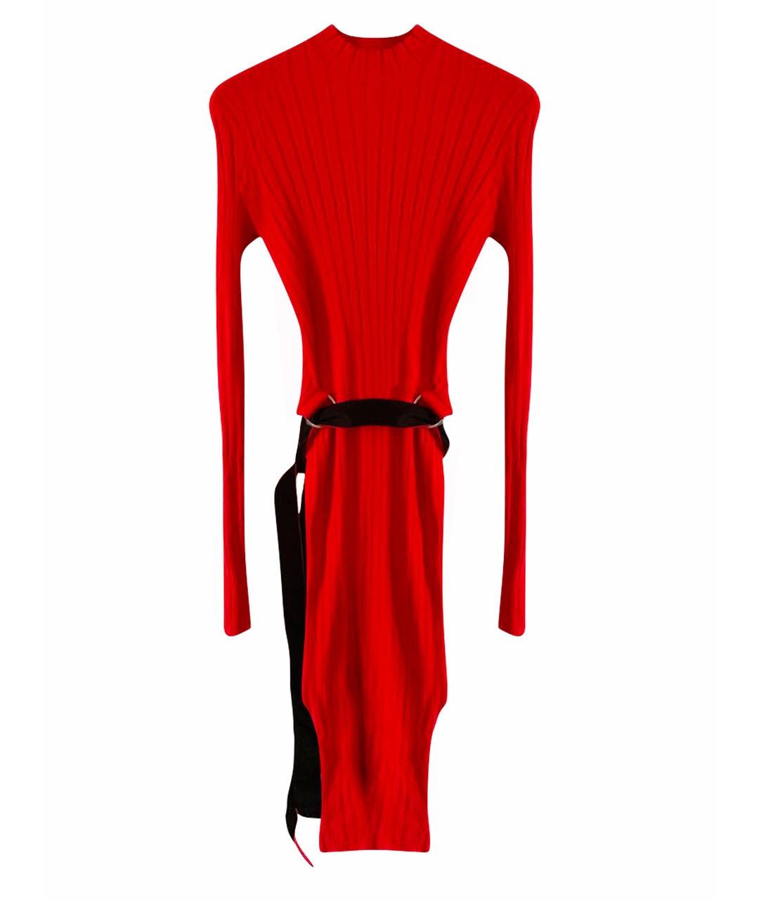 HUGO BOSS Красное вискозное повседневное платье, фото 1
