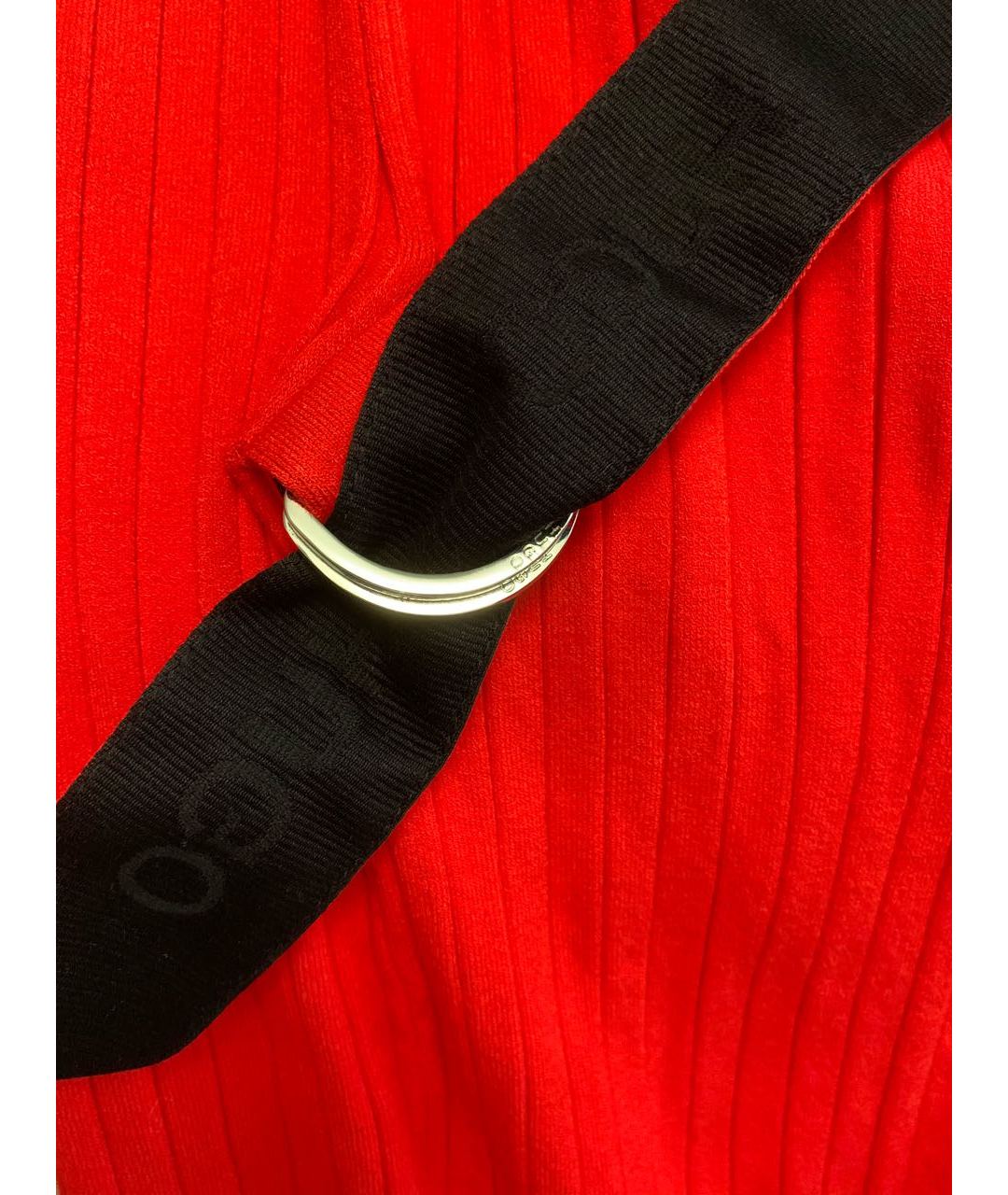 HUGO BOSS Красное вискозное повседневное платье, фото 4