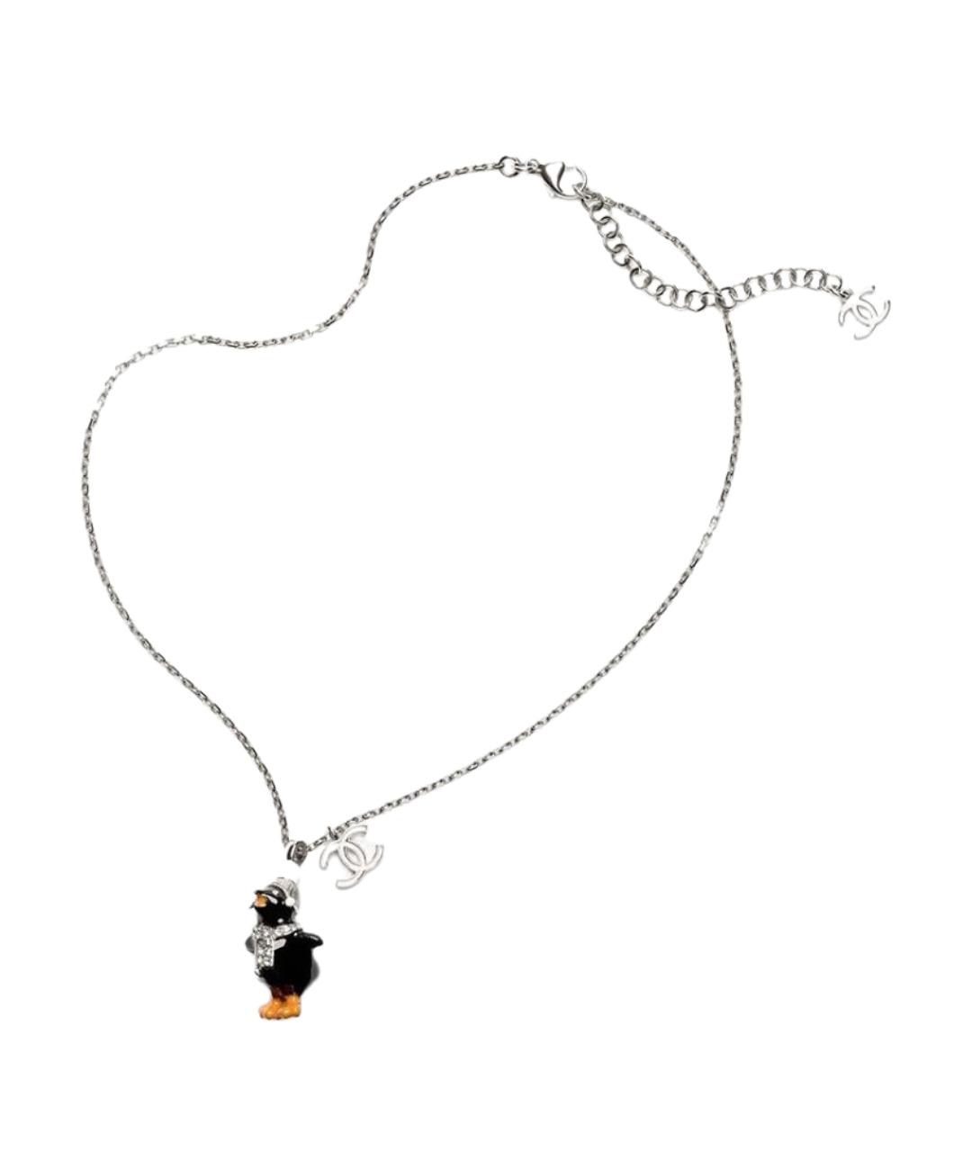 CHANEL Серебряное металлическое колье, фото 1