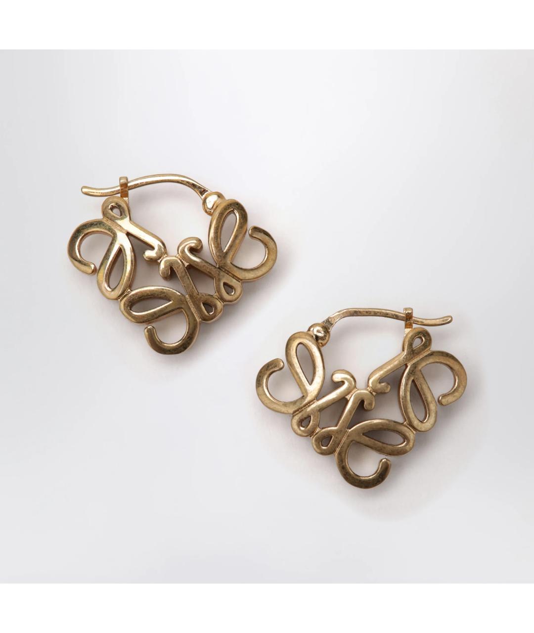 LOEWE Золотые латунные серьги, фото 3