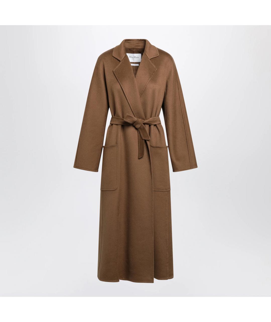 MAX MARA Коричневое шерстяное пальто, фото 3