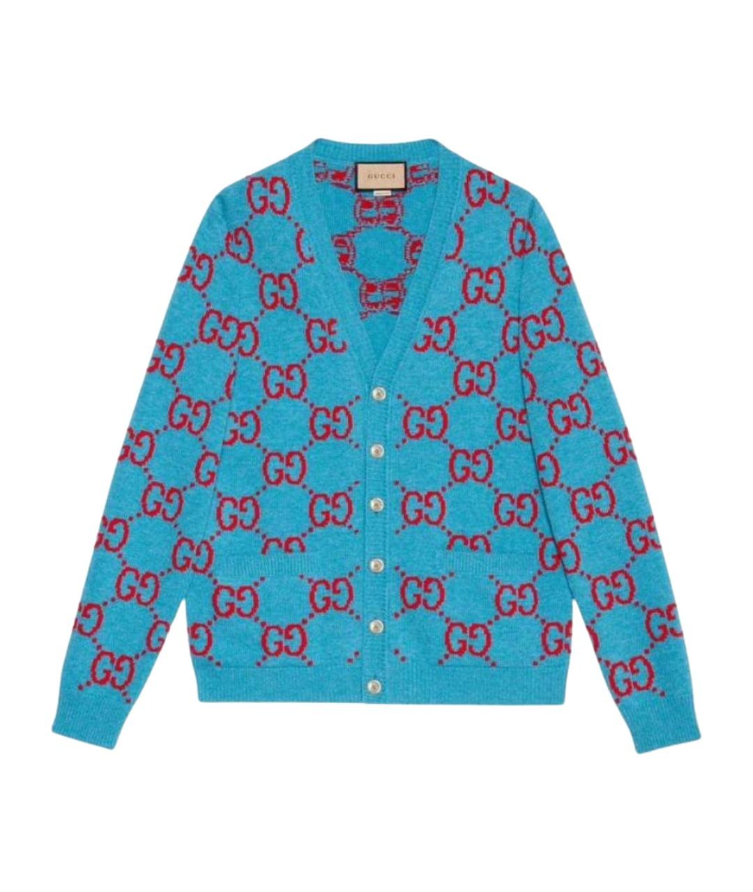 GUCCI Синий кардиган, фото 1