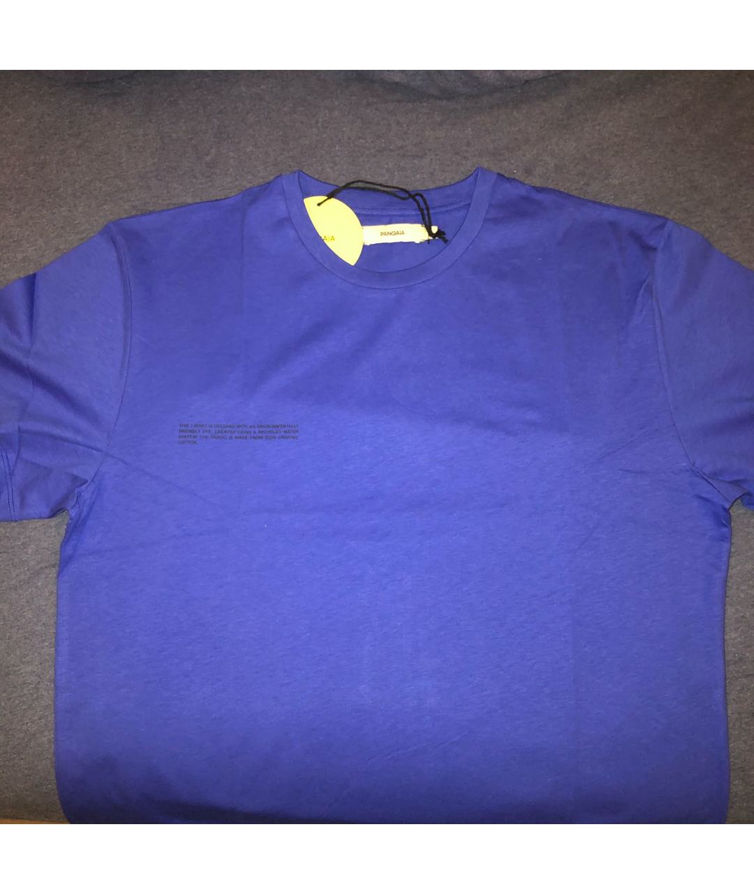 THE PANGAIA Синяя хлопковая футболка, фото 4