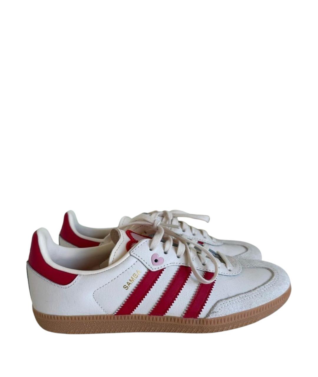 ADIDAS Бежевые замшевые кеды, фото 1