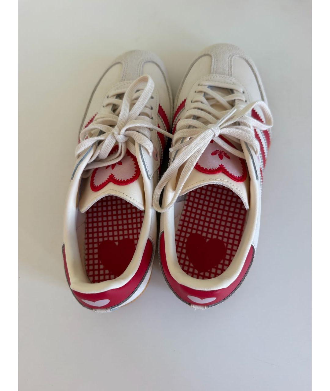 ADIDAS Бежевые замшевые кеды, фото 3