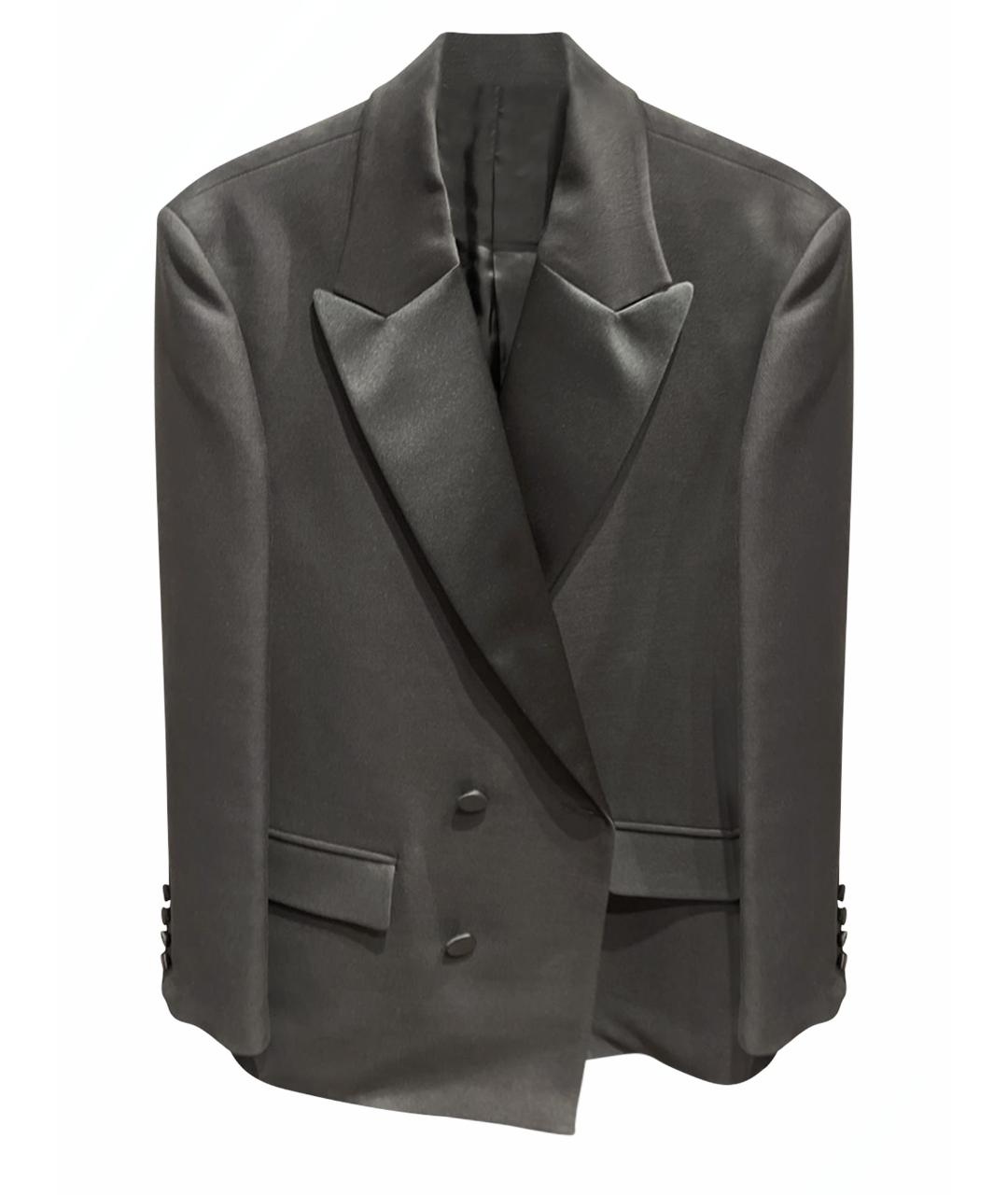 VALENTINO Черный шерстяной жакет/пиджак, фото 1